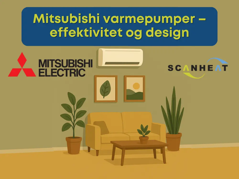 Mitsubishi varmepumper – effektivitet og design