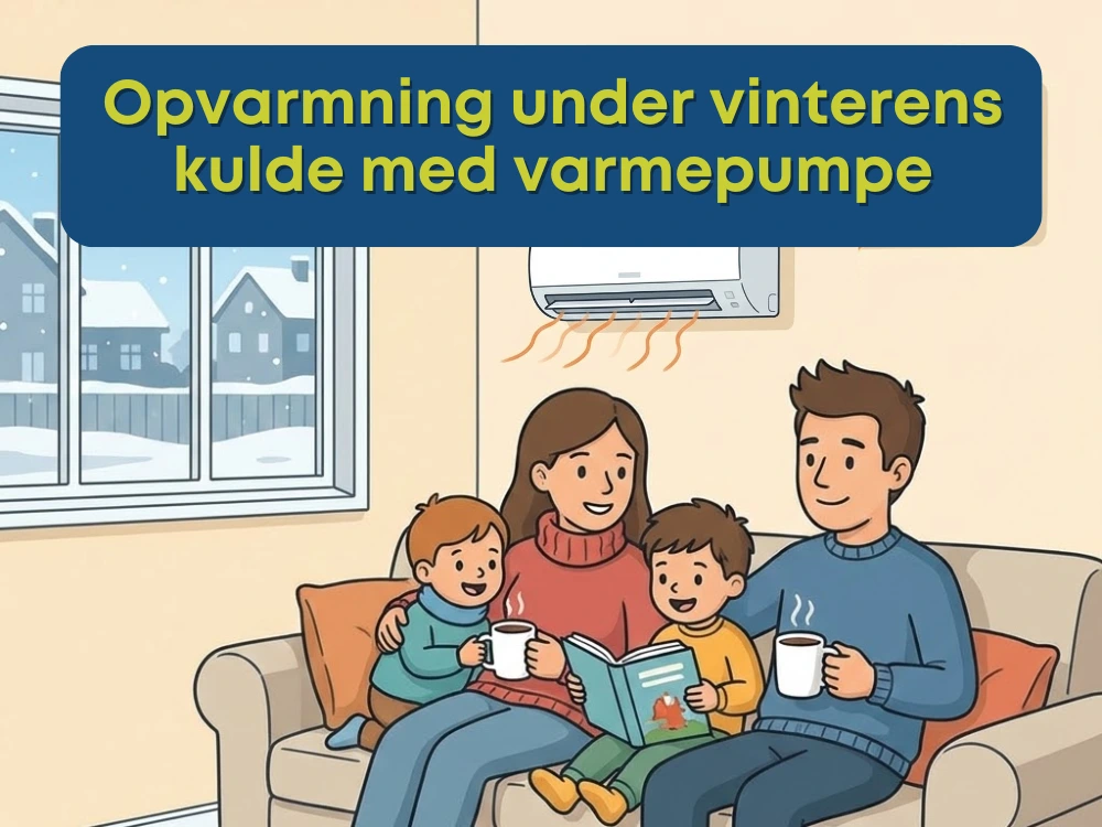 Opvarmning under vinterens kulde med varmepumpe