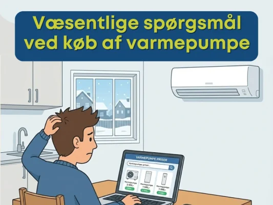 Væsentlige spørgsmål ved køb af varmepumpe