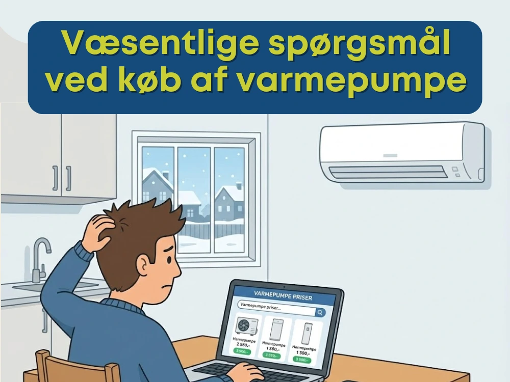 Væsentlige spørgsmål ved køb af varmepumpe