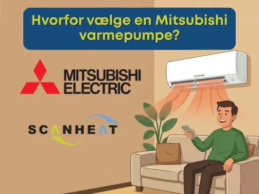 hvorfor vælge en mitsubishi varmepumpe