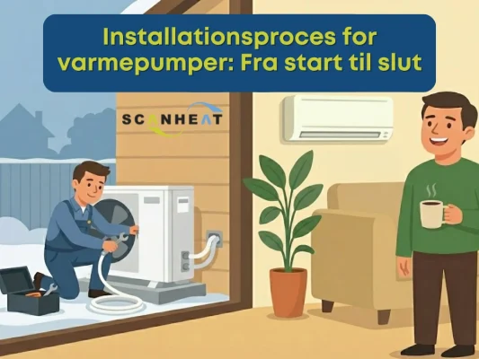 installationsproces for varmepumper