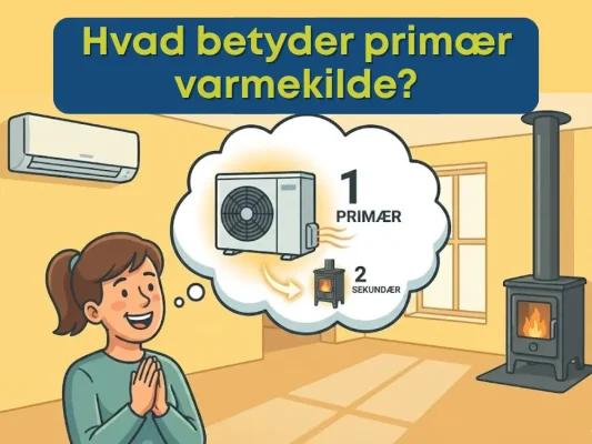 Hvad betyder primær varmekilde