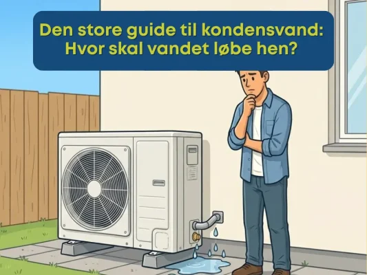 Kondensvand fra varmepumper