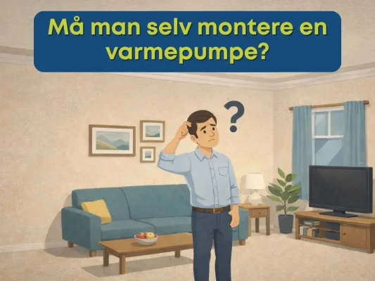Må man selv montere en varmepumpe