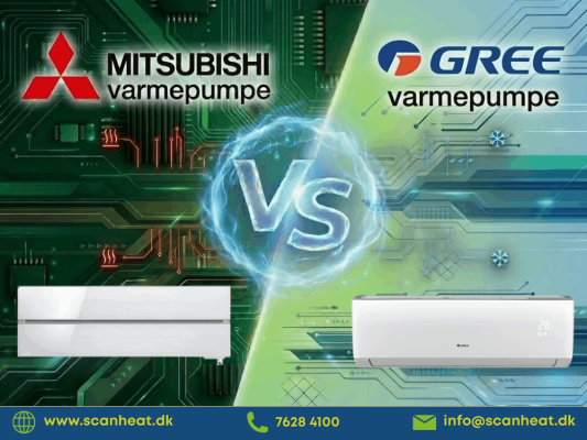 Mitsubishi varmepumpe vs. Gree varmepumpe (1)