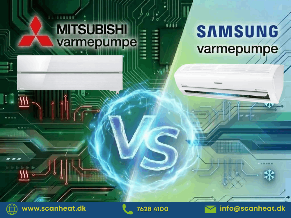 Mitsubishi varmepumpe vs. Samsung varmepumpe (1)