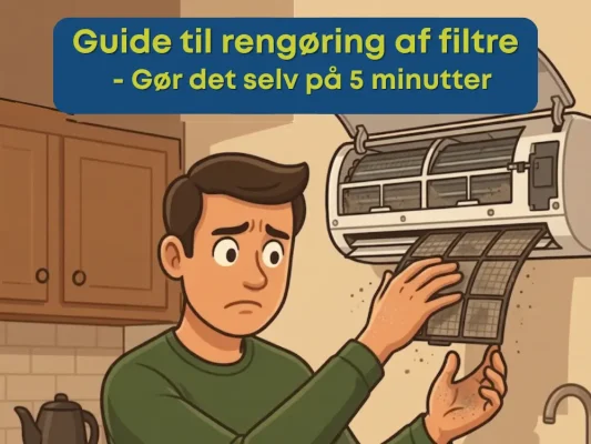 Guide til rengøring af varmepumpefiltre