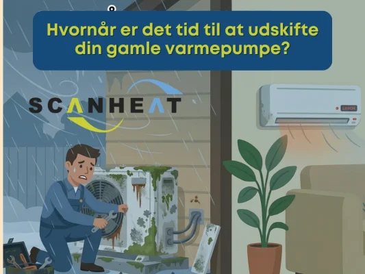 Hvornår er det tid til at udskifte din gamle varmepumpe