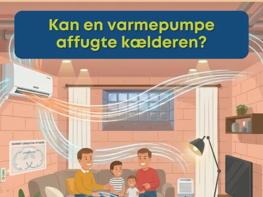 Kan en varmepumpe affugte kælderen