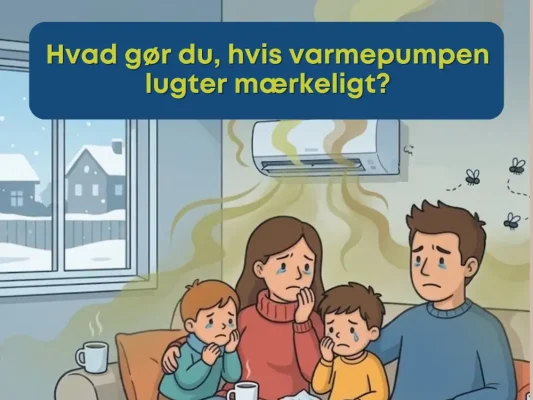 Hvad gør du, hvis varmepumpen lugter mærkeligt