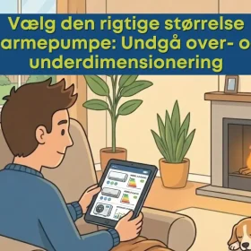 Vælg den rigtige størrelse varmepumpe Undgå over- og underdimensionering