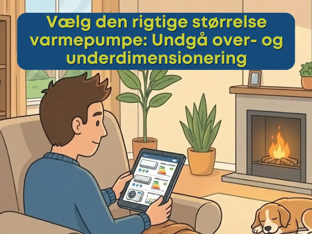 Vælg den rigtige størrelse varmepumpe Undgå over- og underdimensionering