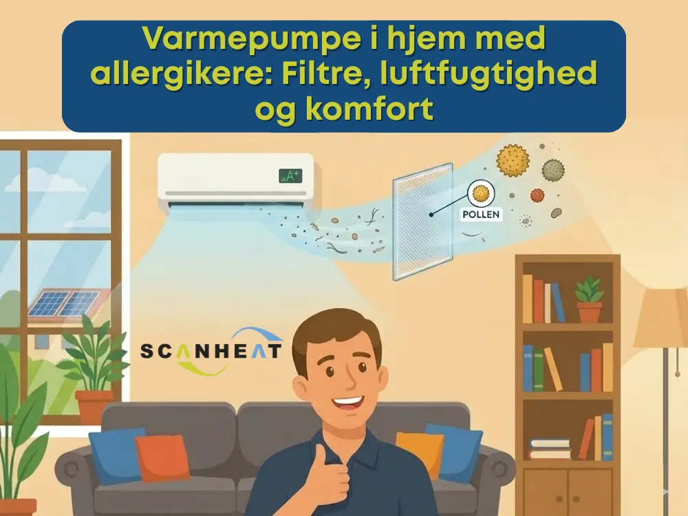 Varmepumpe i hjem med allergikere Filtre, luftfugtighed og komfort