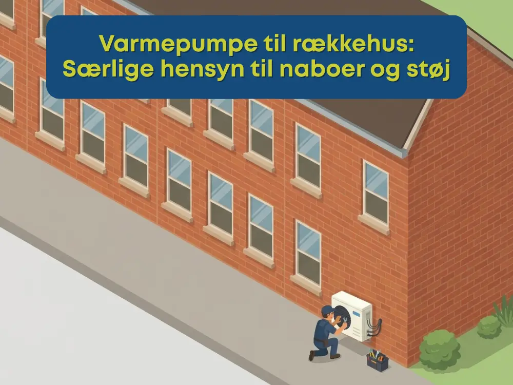 Varmepumpe til rækkehus Særlige hensyn til naboer og støj