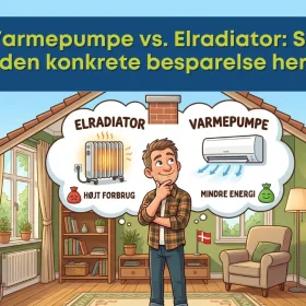 Varmepumpe vs. Elradiator Se den konkrete besparelse her