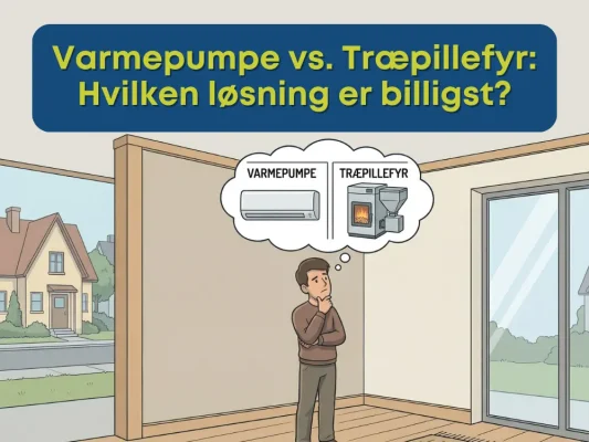 Varmepumpe vs. Træpillefyr Hvilken løsning er billigst