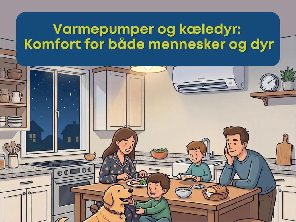 Varmepumper og kæledyr Komfort for både mennesker og dyr