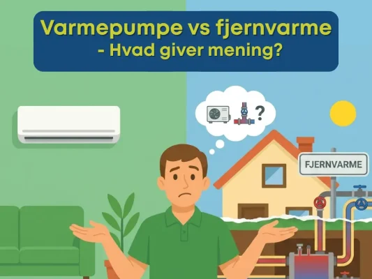 varmepumpe eller fjernvarme